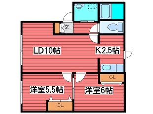 ディアス福住Ａの物件間取画像